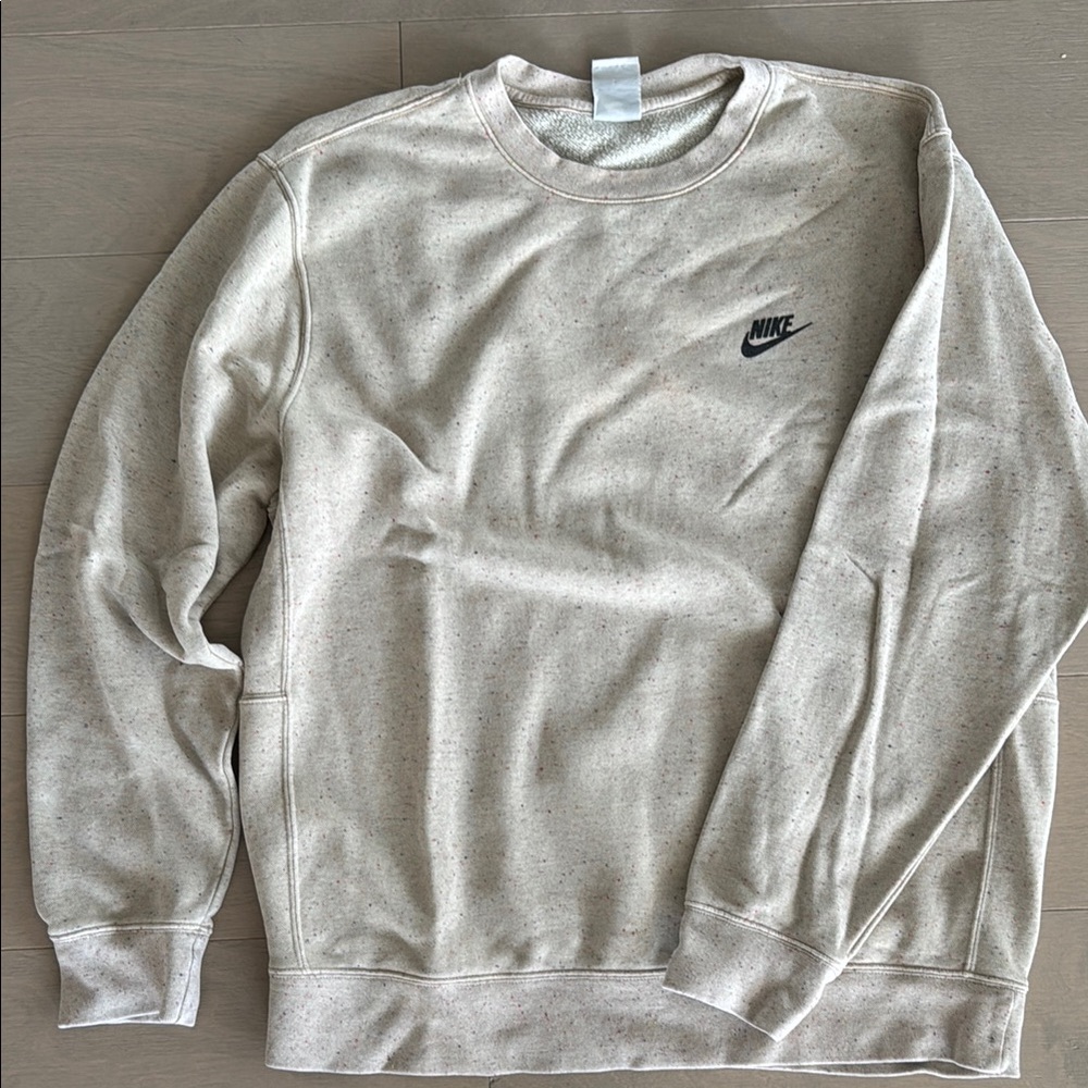 Nike Men's Beige Crewneck Sweater